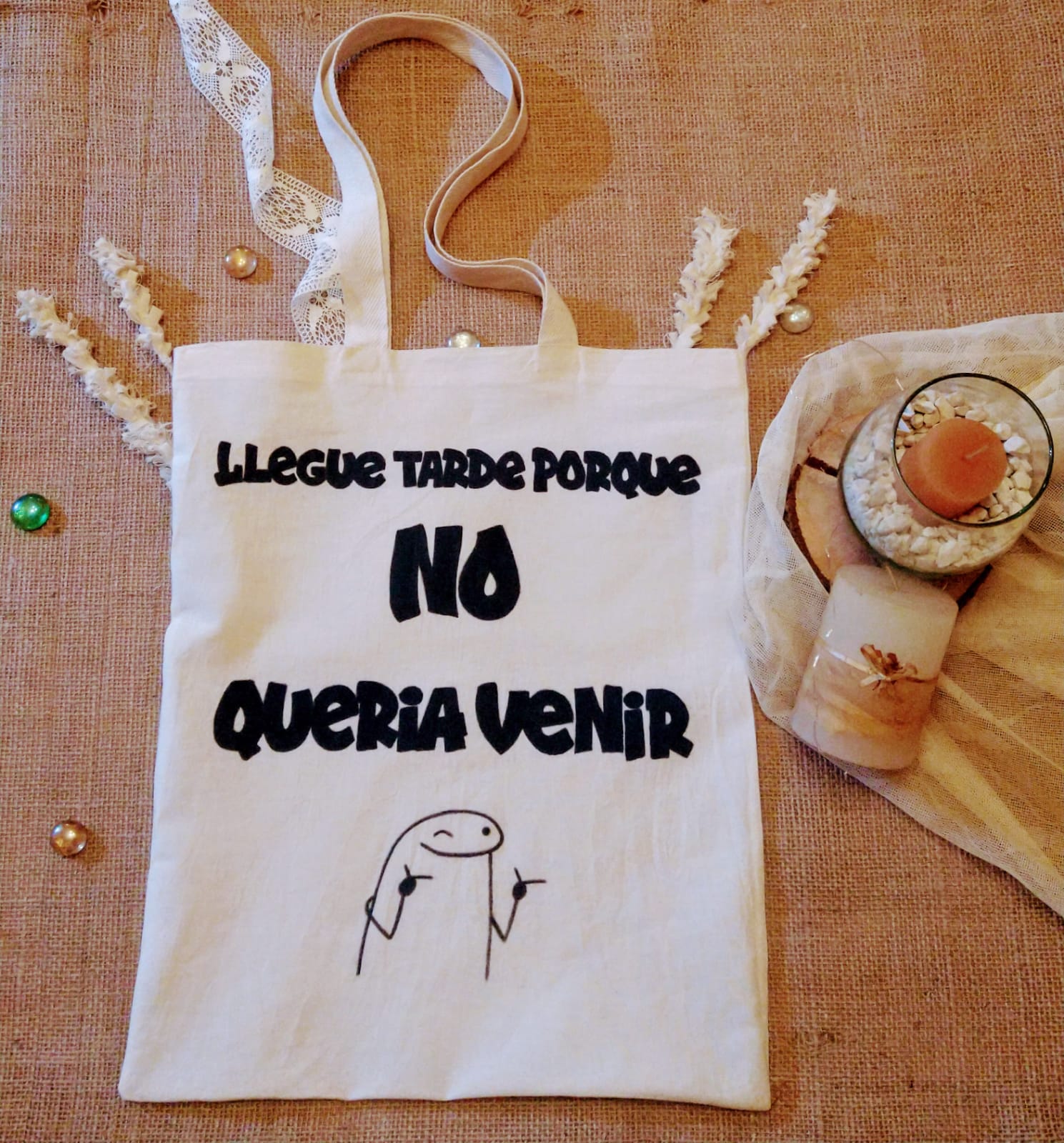 👜 Bolsa "No queria venir"