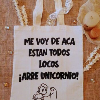 👜 Bolsa "Me voy de acá..."